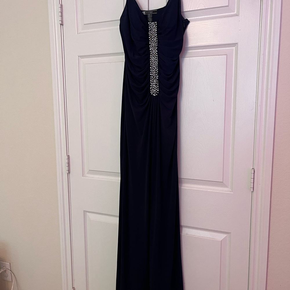 Navy blue with sequin formal dress size 12